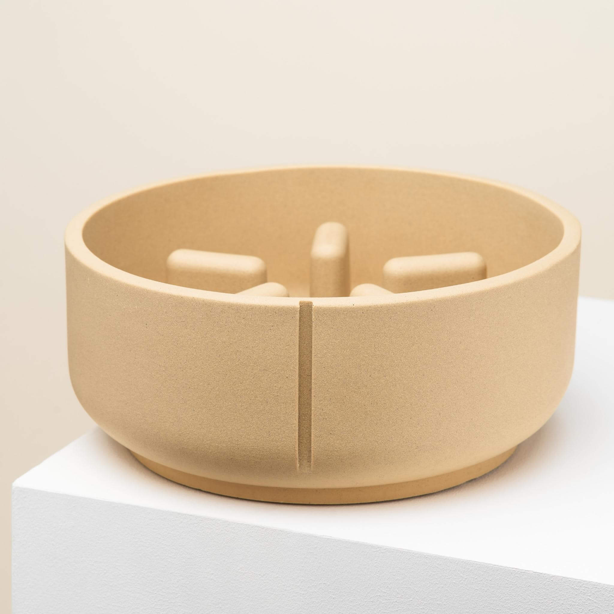 Large slow feeder Camel Brown for dogs