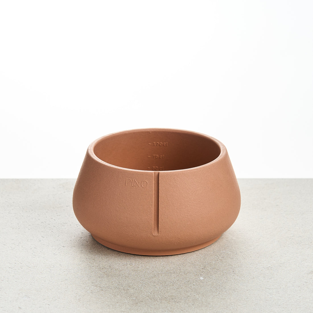 PINO Lange Oren Voerbak Medium in Salmon Terra
