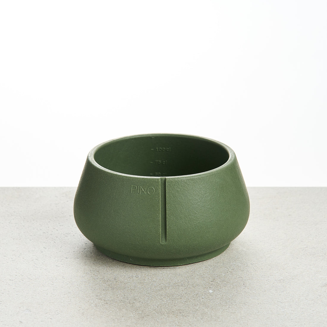 PINO Lange Oren Voerbak Medium in Crocodile Green