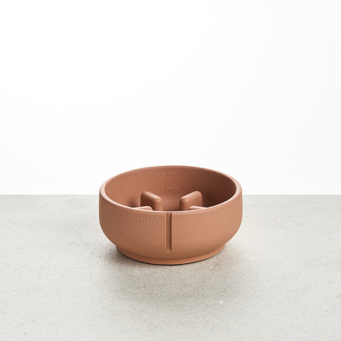 PINO Anti-Schrok Voerbak Small in Salmon Terra