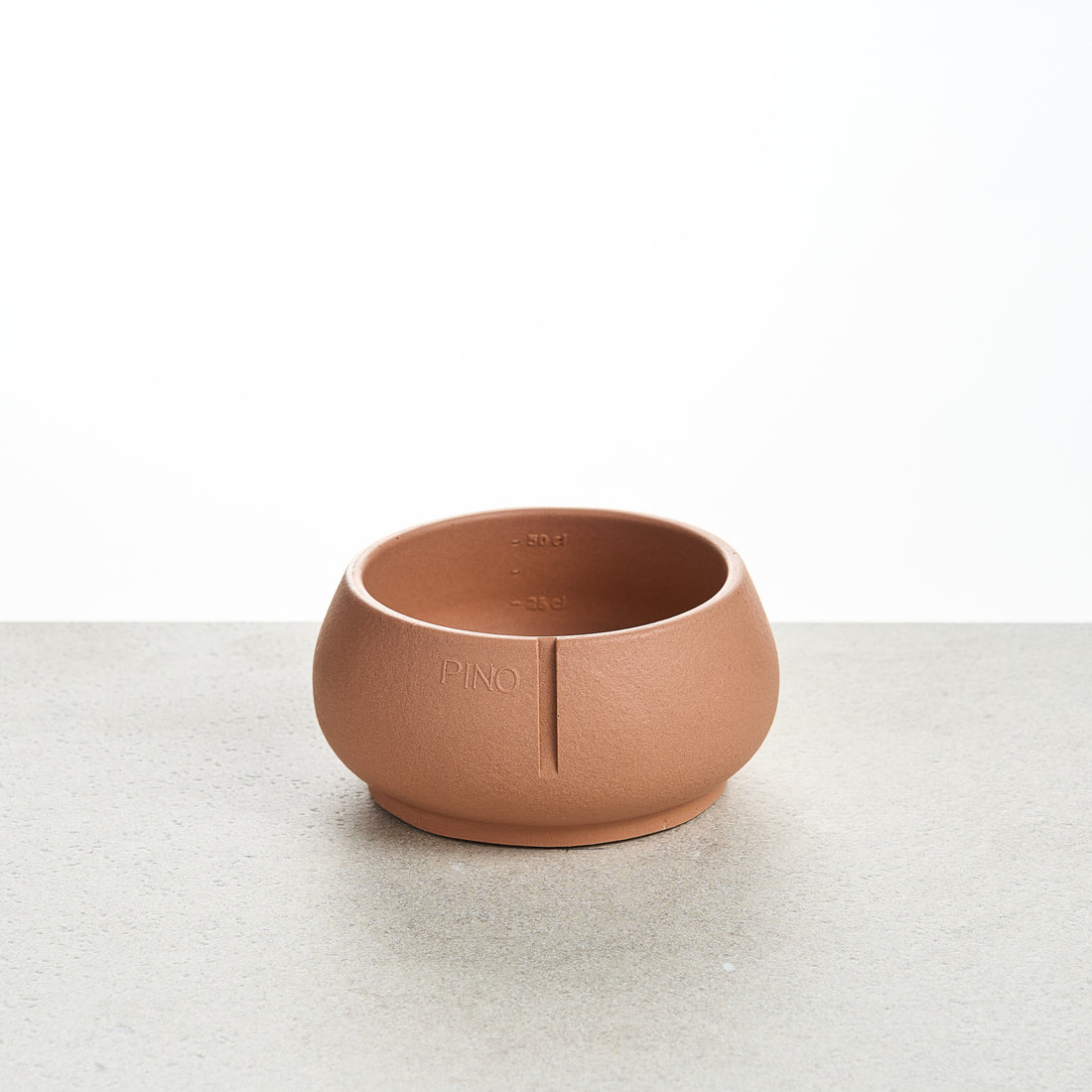 PINO Lange Oren Voerbak Small in Salmon Terra