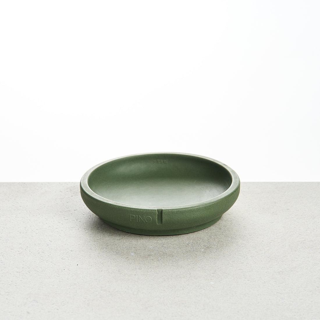 PINO Snorhaarvriendelijke Voerbak in Crocodile Green, effen afwerking